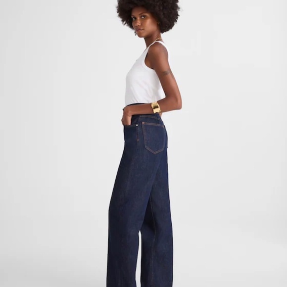 NWT Madewell The Tall Balloon Jean in Rinse Wash size 26 - Picture 3 of 6